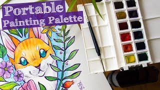 portable watercolor palette painter