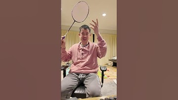 Square up racket face with V GRIP is really hard. Learn my secret exercise  🏸😮 #badminton