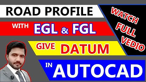 Road Profile With NGL and PGL Design with Change Datum in AutoCad [urdu/hindi]