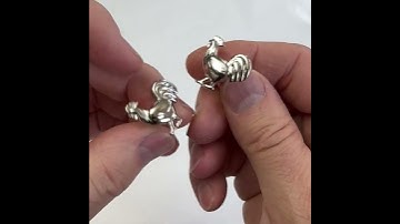 Silver Rooster Cufflinks 3D Design Rooster Cuff Links Jay Pins #cufflinks #rooster #giftsfordad