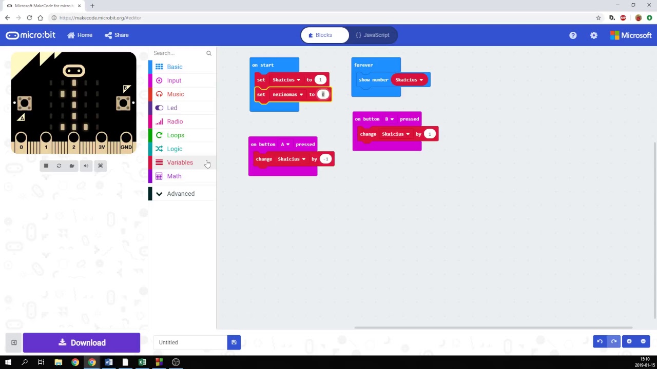 MicroBit: 2 Pamoka - YouTube