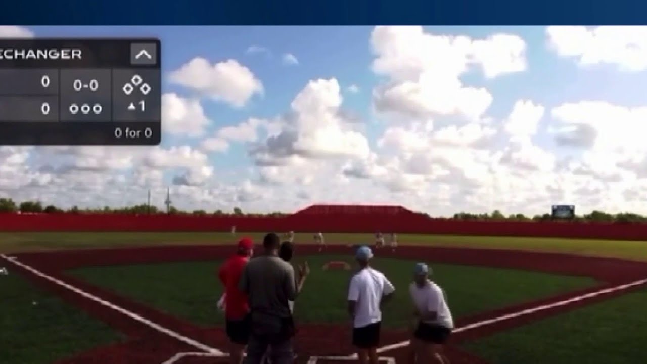 Youth baseball coach hit by stray bullet - YouTube