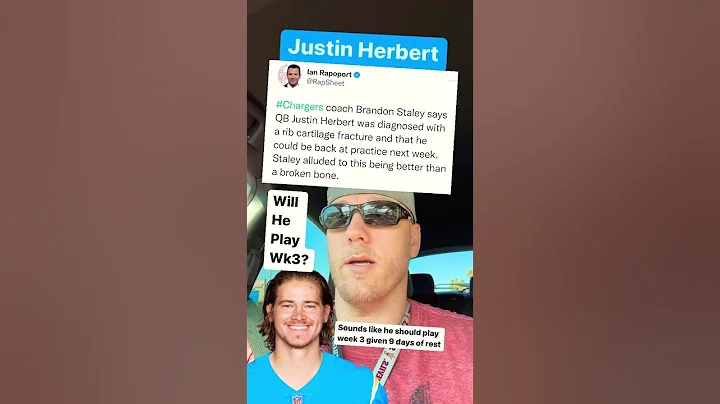 Justin Herbert has Rib Cartilage Fracture.. whats ...