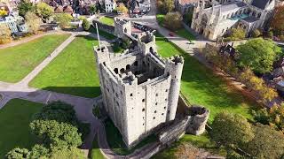 Historic Rochester by Drone | Rochester Castle & Cathedral Aerial Tour #Rochester