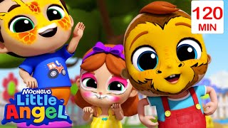 Let's Explore What Animals Do! | Little Angel Fun Cartoons | Moonbug Kids Cartoon Adventure