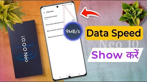 iQOO Neo 10 Data Speed Show, iqoo neo 10 me Internet Speed Show Kaise Kare