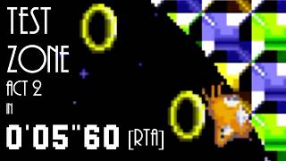 [RTA WR] Classic Sonic Simulator: Test Zone Act 2 (Tails, Glitched) in 0'0560