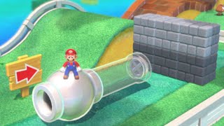 Can you launch Mario through a wall in Super Mario 3D World + Bowser's Fury?