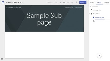 Add Pages, Sub pages, hide from navigation
