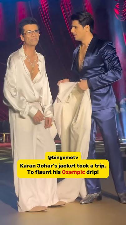 Ozempic‼️ #karanjohar #siddharthmalhotra #rampwalk #bollywood #trendingshorts #bingeme