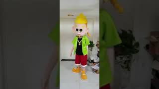 Superb boy SPOTSOUND.CA Mascot Costume Halloween Cosplay Birthday Party Dress