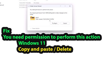 You need permission to perform this action windows 11 copy paste