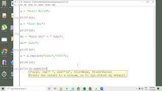 Python Tutorial 7 (String 1)