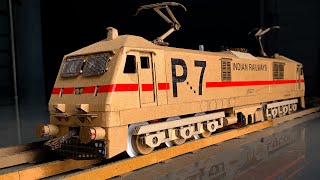 How to make WAP 7 locomotive with Cardboard | Indian Railways