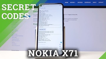 Secret Codes for NOKIA X71 - Hidden Modes