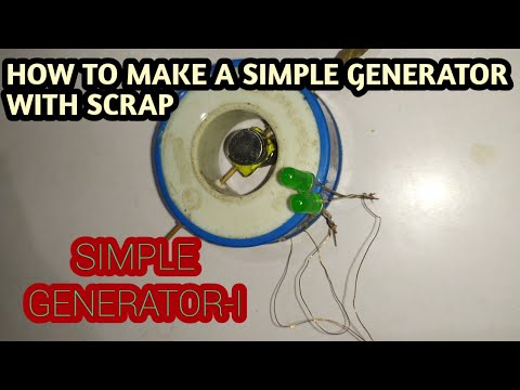 HOW TO MAKE SIMPLE GENERATOR WITH SCRAP - YouTube