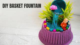 DIY Mini Basket Fountain,Waterfall Craft 🌊 Simple Coconut Shell Fountain Ideas!🥰😯