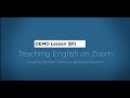 DEMO lesson: Teaching English online using Zoom