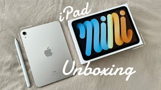 iPad mini 6 (starlight) unboxing   accessories | aesthetic & chill