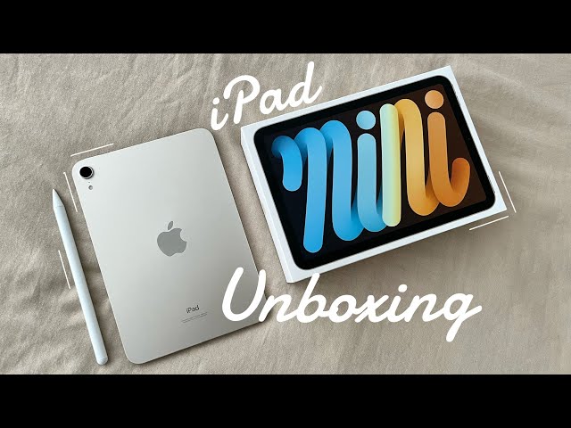 iPad mini 6 (starlight) unboxing + accessories | aesthetic & chill