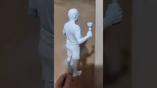 напечатал 3д фигурку . загрунтовал #3dprinting  #3d #hunyuan #kazan