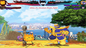 Mugen : Firey & SCP 173 Vs Unikitty & Thanos (Request)