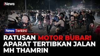 PANIK! Ratusan Anak Motor Kocar-Kacir Dibubarkan Aparat TNI-Polri di Thamrin | iNews Terkini
