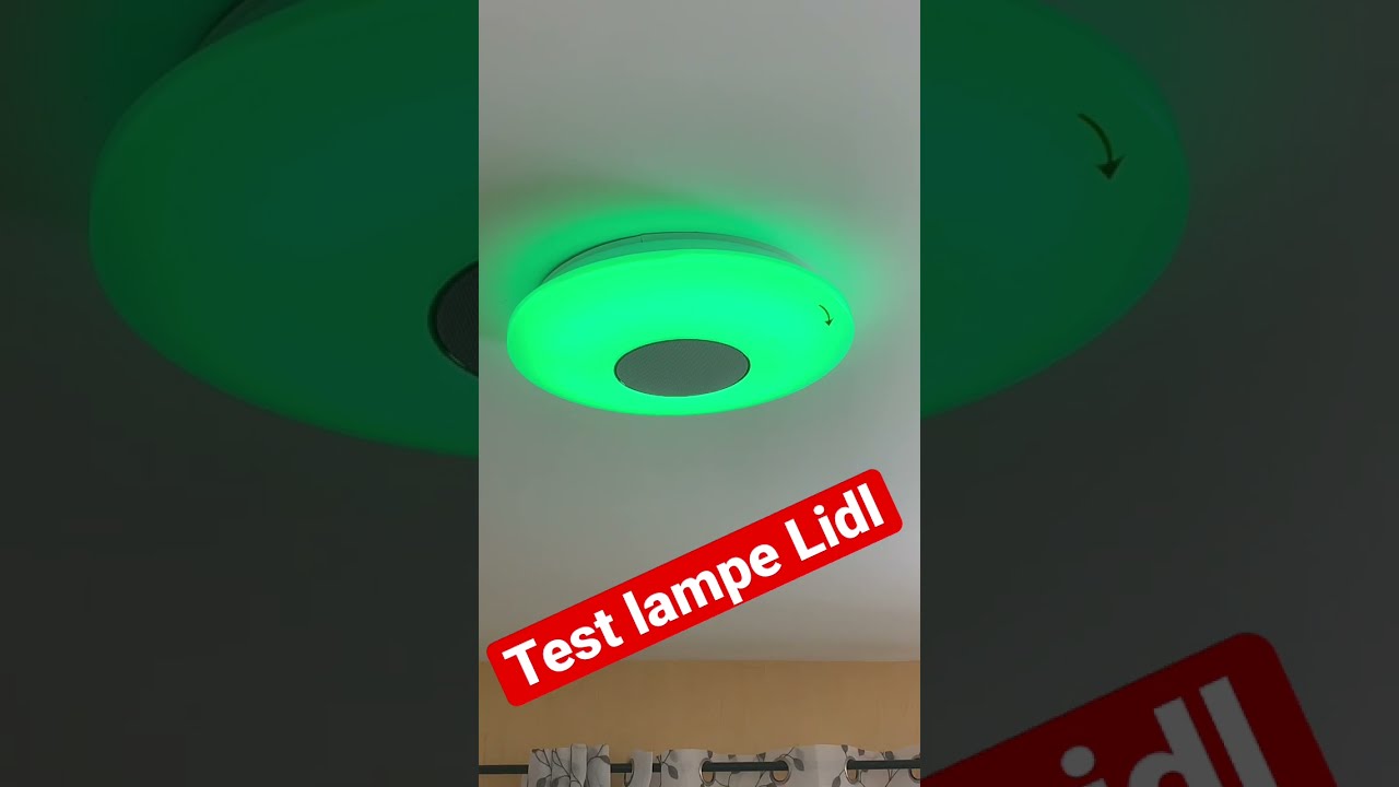 Lampe Lidl avec haut parleur ! 😅