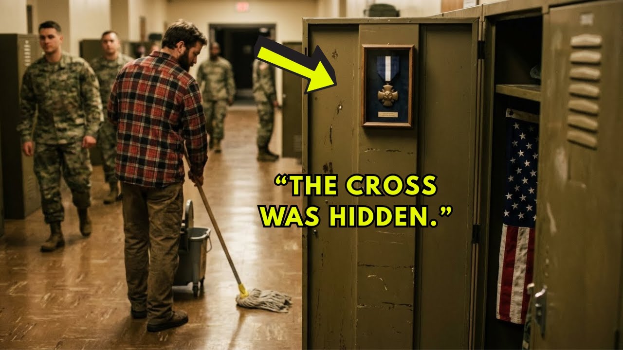 The Janitor Mopped the Hallway in Silence — His Navy Cross Stayed Hidden in His Locker