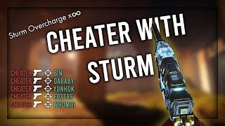 Cheater Uses Unlimited Sturm Perk and Abilities But Still Can't Win.