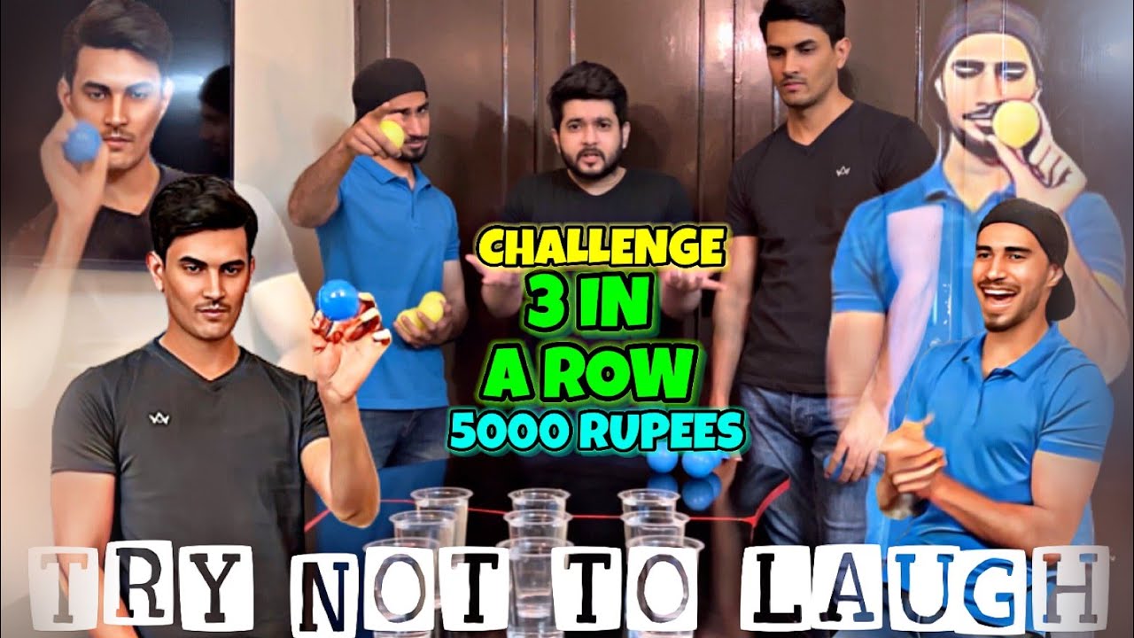 3 in a row New game challenge Funny Game challenge Try Not To