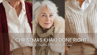 👖 Christmas Khaki Done Right 💼 Timeless Outfits That Look Pricey