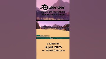 2D 3D Storyboarding Masterclass  -  Promo Video #blender #blendergreasepencil  #storyboarding