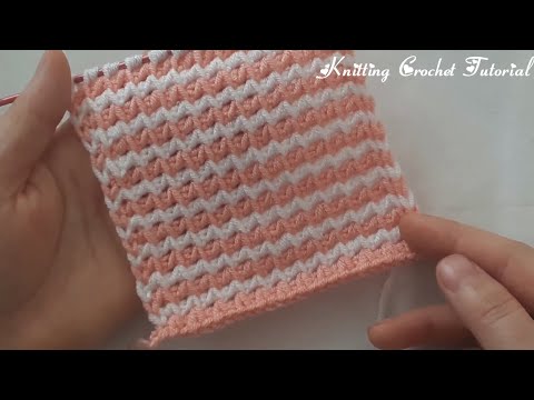 AŞIRI ÇOK KOLAY TUNUS İŞİ BEBEK YELEK ÖRGÜ MODELİ Bebek yelek örgü modelleri how to knitting crochet