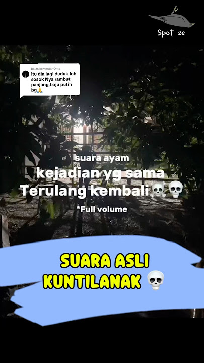 Suara Asli Kuntilanak #shorts #horror #creepy
