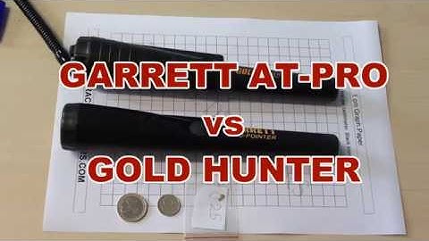 GARRETT Pro-Pinointer vs Gold Hunter professional pinpointer vs gold nugget vs mineralization