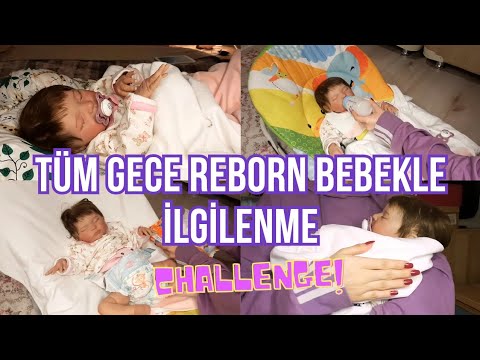 BİR GECE BOYUNCA REBORN BEBEK BAKMAK ! GERÇEK BEBEK GİBİ İLGİLENDİM ! Night Routine With Reborn Baby