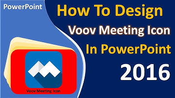 How To Design Icon In PowerPoint 2016 | PowerPoint Tutorial 2022_Voov Meting Icon