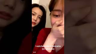 ENGSUB 201121 DIA Jueun Eunchae Instagram Live - Talked about LOONA s Hyunjin and Heejin