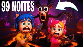 NOVA ATUALIZAÇÃO DE 99 NOITES NA FLORESTA! 🌋 ESTAMOS NA LAVA