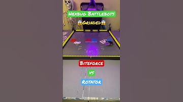 Biteforce vs Rotator  😱Grinded😱  Hexbug Battlebots  #hexbugbattlebots #hexbugvideos #battlebots