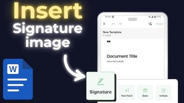 How To Insert Signature Image In Word Document Android