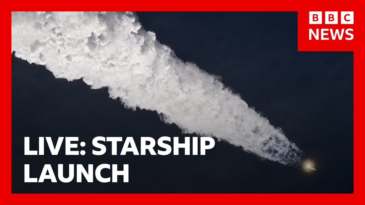 LIVE: SpaceX's Starship rocket begins orbiting Earth for first time | BBC News