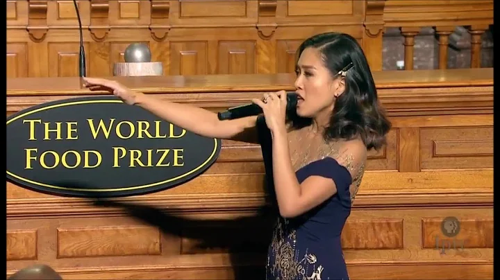 RACHELLE ANN GO sings at the 2019 World Food Prize Laureate Awards
