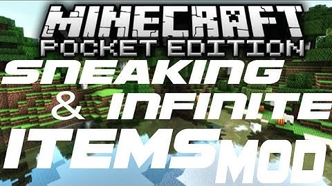 Sneaking & Infinite Items! Minecraft Pocket Edition Mod! (IOS) (0.10.4)