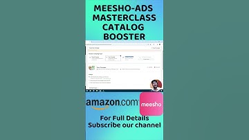 Meesho Seller Ads Masterclass - Catalog Booster #meesho #ecommerce #meeshoseller