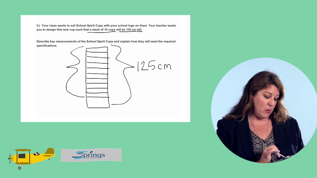 Math Performance Tasks - Stack of Cups, Question 5 - YouTube