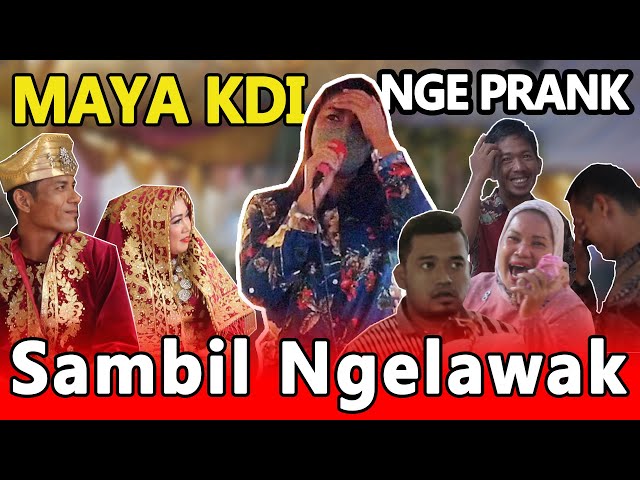 MAYA KDI Fals Nyanyinya, Semua TERKECOH.!!! | Prank Kondangan class=