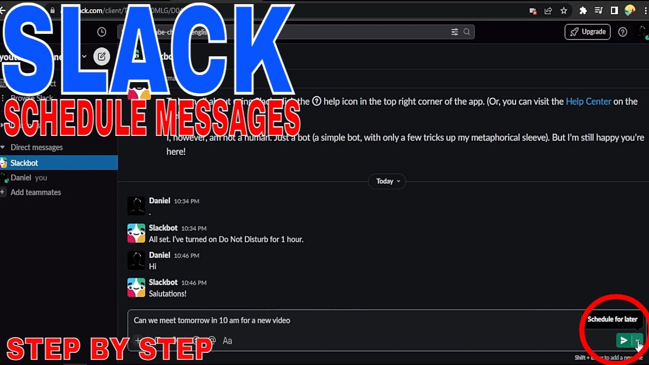 ✅  How To Schedule Messages To Be Sent Later In Slack 🔴