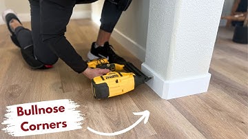 Complete Guide to Installing Baseboards (Even with Bullnose Corners) for Beginners | Builds by Maz